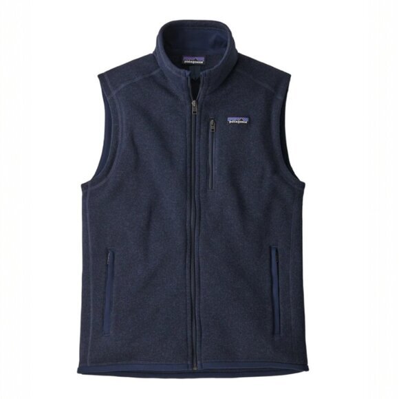 Patagonia Size XL Men's Better Sweater Knit Zip Fleece Lined Vest in Navy Blue‎ - Picture 1 of 5
